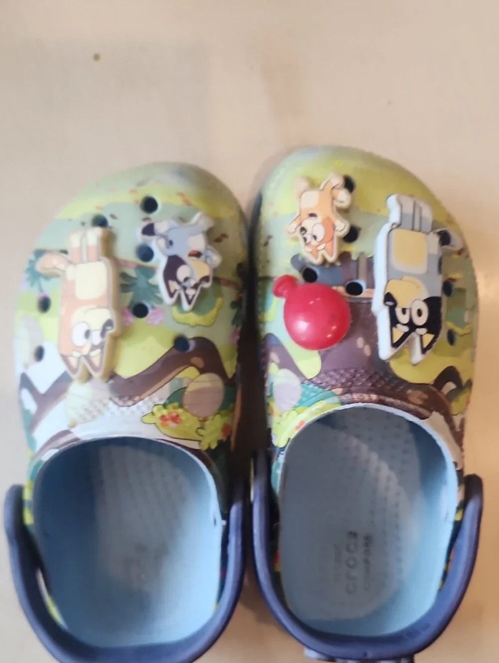Crocs Kids' Bluey Green & Blue Slip-On Clog - Kids Shoes